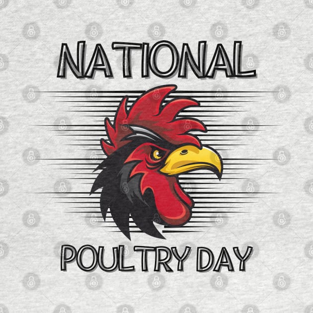 National Poultry Day-Funny Chicken by Magnificent Butterfly